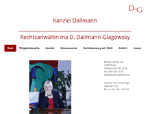 Tablet Screenshot of kanzlei-dallmann.de